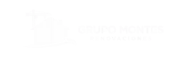 Logotipo alargado de Grupo Montes Renovaciones en blanco